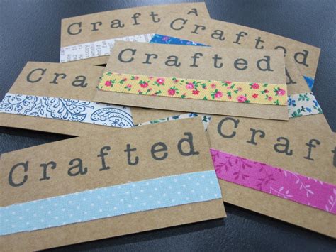 homemade craft business cards